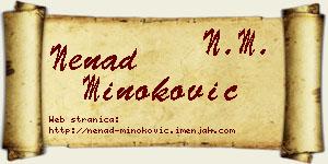 Nenad Minoković vizit kartica